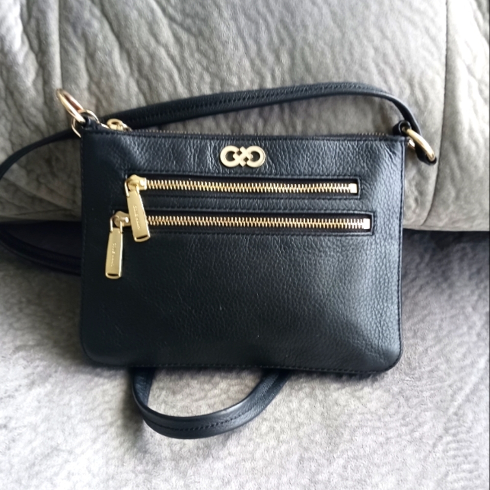 Cole Haan black leather crossbody bag